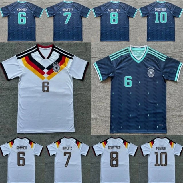 Football jerseys on the catalogue