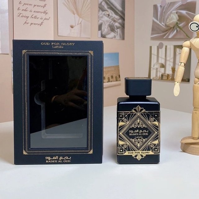 Boxed eau de parfum on the catalogue